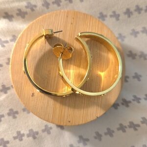 Tory Burch Gold Hoop Earrings